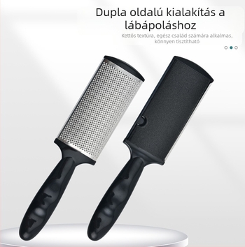 Baifei pedikűr reszelő rozsdamentes acélból és műanyagból a halott bőr eltávolítására, ovális formájú láb-kő, súly 95 g, csomagolás 300 db, magáncímke elérhető