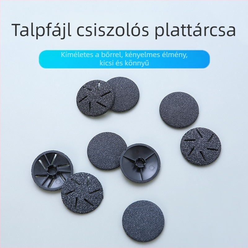 Lábpedikűr csiszoló eszköz kör alakú csiszolófejjel – Cheng Yue, matt anyag, körkörös csiszoló kő, standard doboz, nem importált