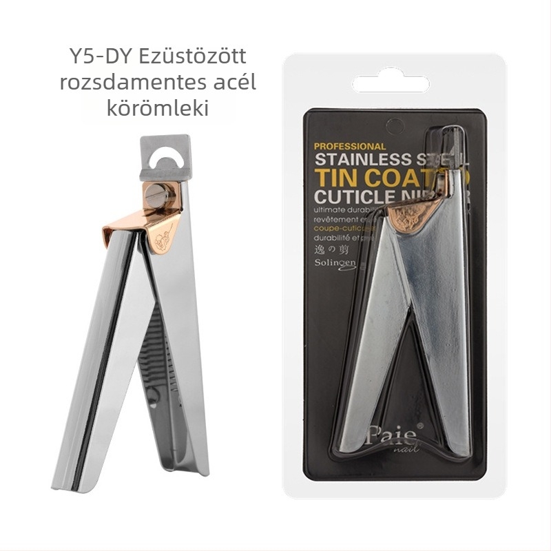 Monika Nails körömolló – rozsdamentes acél, egyvonalas penge, francia stílusú U-formájú dizájn, műköröm alakításhoz