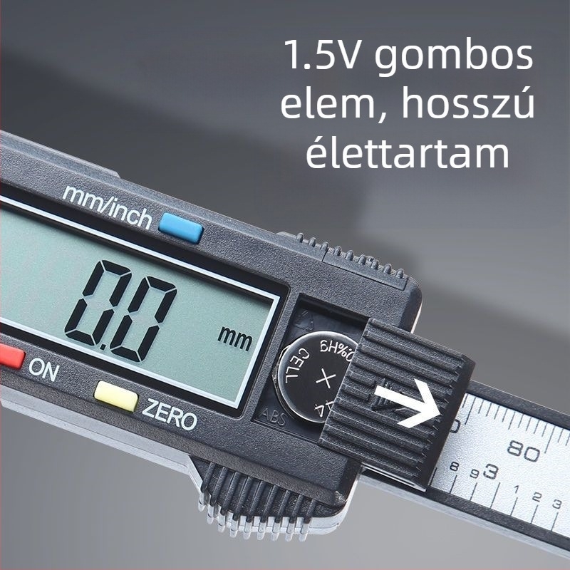Vernier tolómérő otthoni használatra, kompakt Jade karkötő mérőeszköz, műanyag test