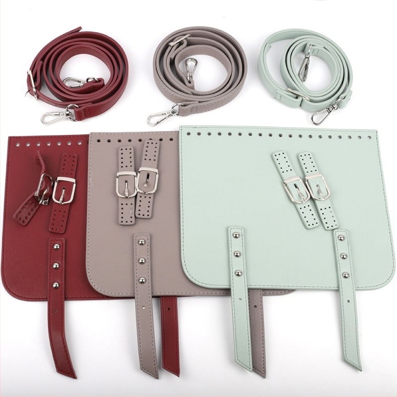 onthelevel Needle Hook Suit DIY készlet kézzel szőtt táskához — PU bőr anyagok diagonális vállon átívelő táskánhoz zárkapocs