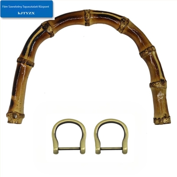 Koujin bambusz fogantyú, vas kivitelezés, poggyász kiegészítő, bambusz összekapcsolt dizájn