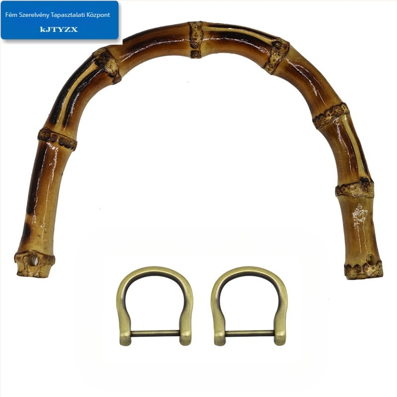 Koujin bambusz fogantyú, vas kivitelezés, poggyász kiegészítő, bambusz összekapcsolt dizájn