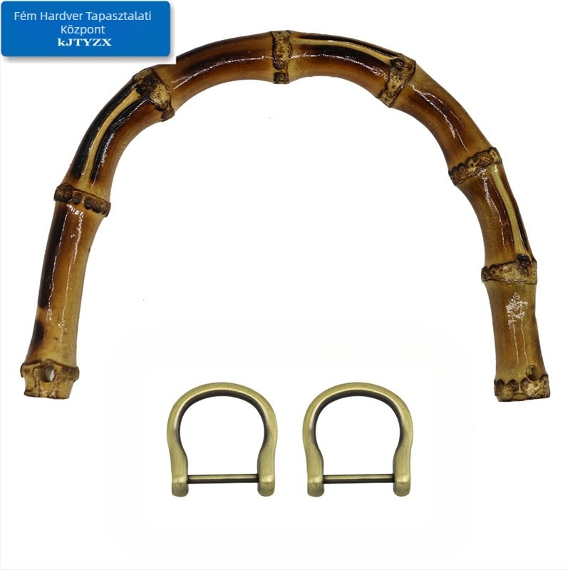 Koujin bambusz fogantyú, vas kivitelezés, poggyász kiegészítő, bambusz összekapcsolt dizájn