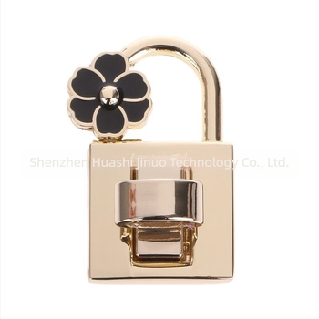 Petál alakú táskazár – ötvözet, modell HSK-M-4753, ékszerdobozokhoz és táskákhoz, testreszabás elérhető