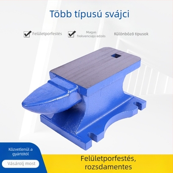 Mini öntöttvas kovadlá fúrógépek karbantartásához, Seri márka, rögzítési stabilitással.