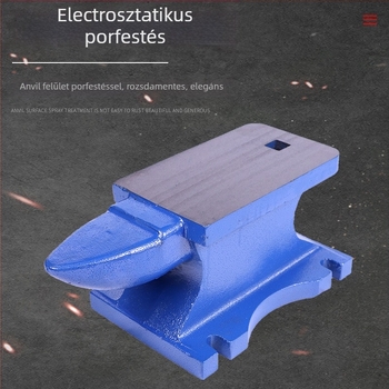 Mini öntöttvas kovadlá fúrógépek karbantartásához, Seri márka, rögzítési stabilitással.