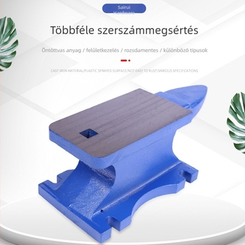 Mini öntöttvas kovadlá fúrógépek karbantartásához, Seri márka, rögzítési stabilitással.