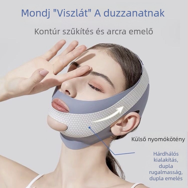 Grafénes alvómaszk távoli infravörös hatással a teljes arc liftinghez, nem elektromos, egy darabból készült, varrat nélküli burkolat