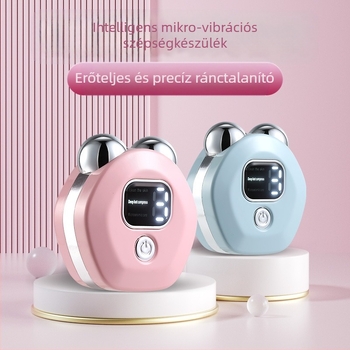 Teljes test masszírozó EMS mikroárammal és dupla görgővel, hő-kompresszió, USB töltés, ABS burkolat, 50 g