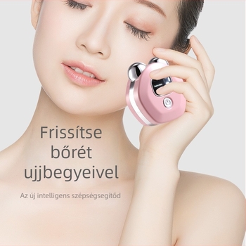 Teljes test masszírozó EMS mikroárammal és dupla görgővel, hő-kompresszió, USB töltés, ABS burkolat, 50 g