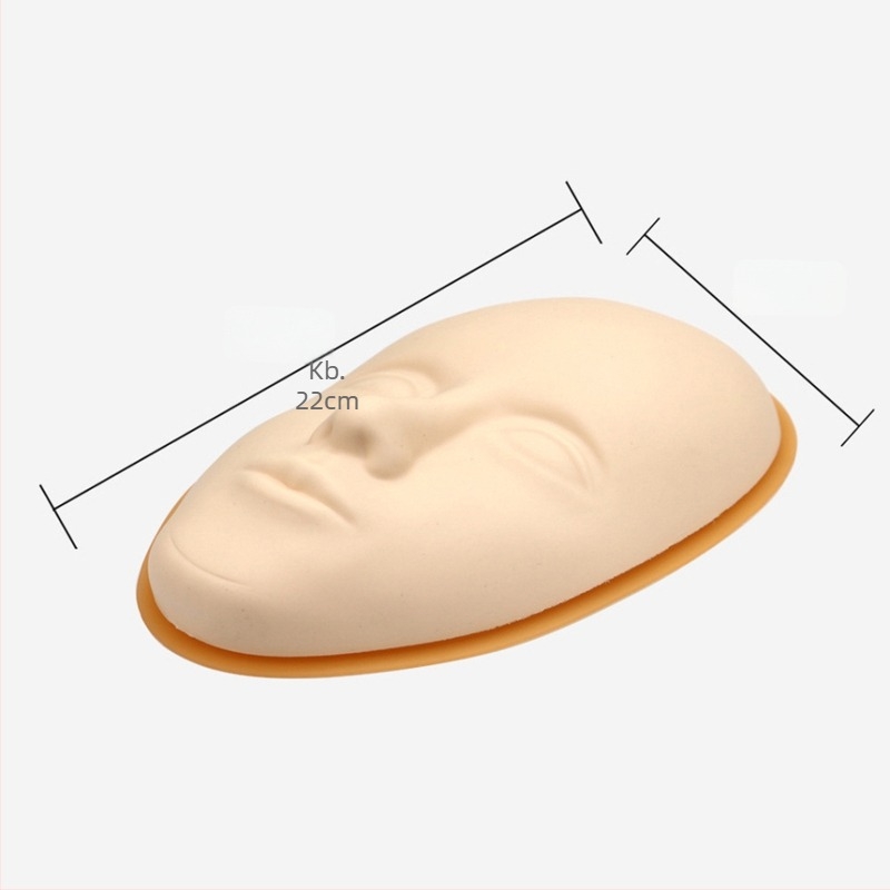 Szilikon 3D szemöldök-tetoválás gyakorló bőr alapzattal és manöken fejjel