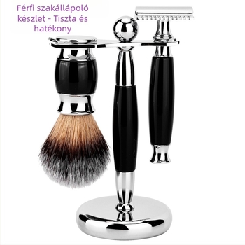 Xinming Kézi borotválkozó készlet szakáll ecsettel és habkefével, penge külön vásárolható, csomagolás 50 darab
