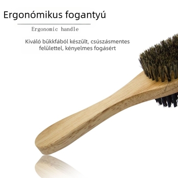 Kétoldalas szakállkefe formázó fésűvel – szakállápolás és tisztítás, nettó tömeg 87 g