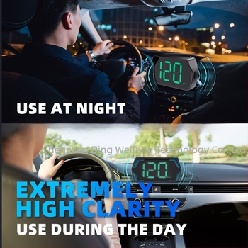 GPS+HUD autó Heads-Up kijelző U2, univerzális, USB táplálás, vezeték nélküli távirányító, HD felbontás