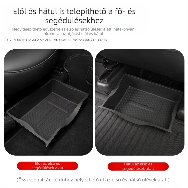 Tesla Model Y alatti tároló doboz, vízálló műanyag belső szervező