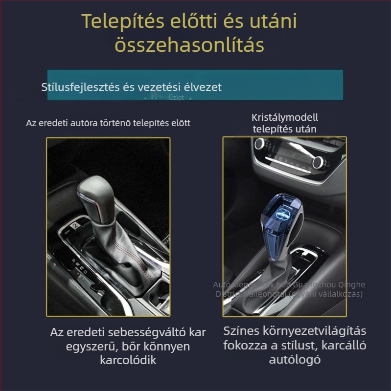 JINQING 167 univerzális világító kristály váltókar gomb