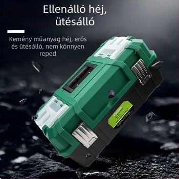 Műanyag szerszámosláda háromrétegű összecsukható kialakítással, nagy kapacitás