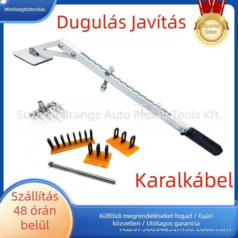 Autó dent húzóeszköz híd-szerkezetű kerettel, egypontú húzókar, alumínium, festés nélküli javítás