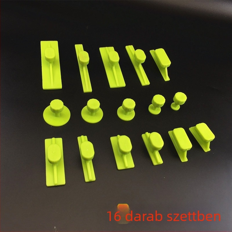 Autó dent javító eszközök készlet vákuumkupa tömítés, ragasztó rúd és ragasztó tartó - 16 darab