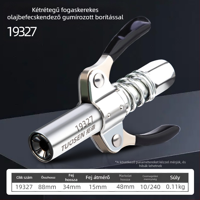 Topson univerzális zsírpisztoly fúvófej, dupla fogantyú, kézi működtetés, magas nyomás
