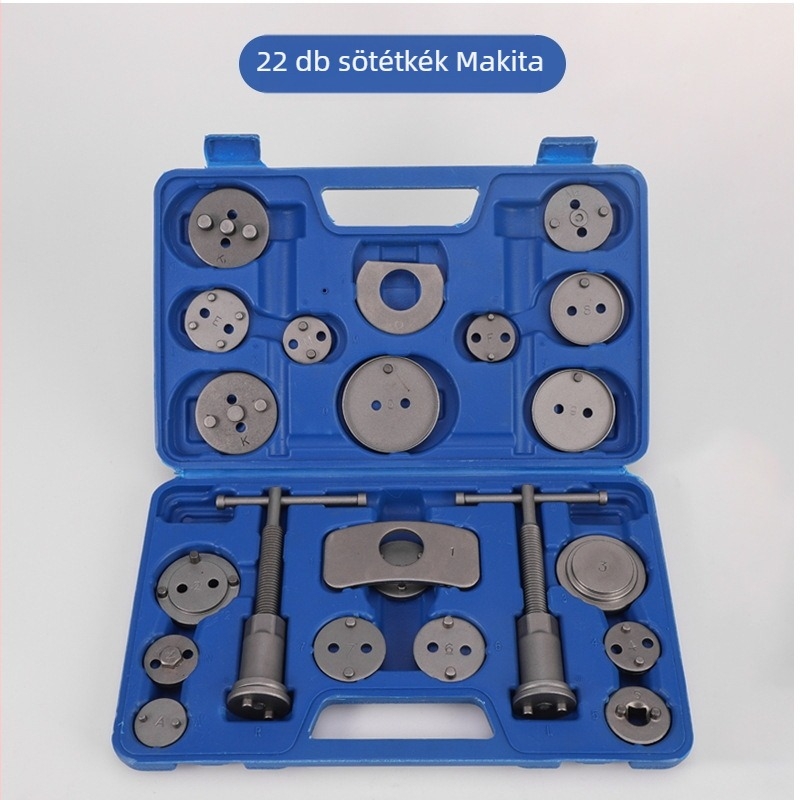Fékdugattyú-visszahúzó eszköz és fékbetét eszközök készlet - Shengkang, modell SK-2024101018, autó javító eszközök