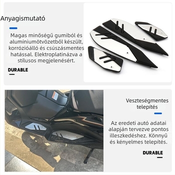 Yamaha XMAX300 pedál módosító alkatrész – alumíniumötvözet, csúszásmentes talppal, telepítés kímélő (2017–2024)