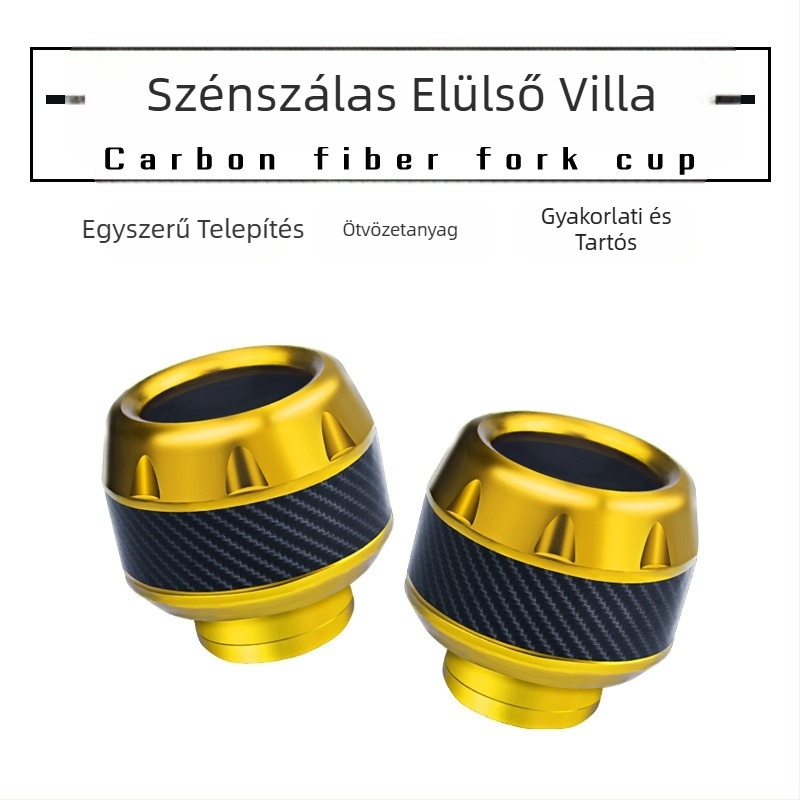 Elülső villa csésze alumíniumötvözetből, karbon megjelenéssel, testreszabás nélkül