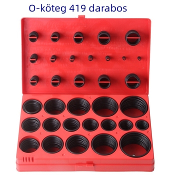 O-gyűrű tömítés légszelepre, univerzális, nagy nyomásnak ellenálló, nitril gumi