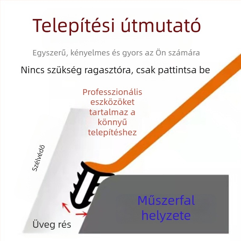 1,6 m hosszú autó középkonzol hangszigetelő szalag és a műszerfal tömítőszalag a műszerfal és a szélvédő közötti rés hangjának csökkentésére