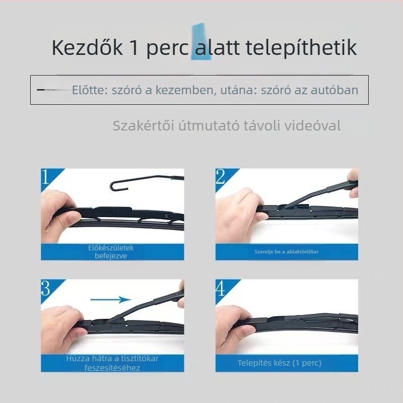 Hátsó ablaktörlő lap Honda CR-V, Odyssey, Fit számára — 180° törlési szög, 12V motor, természetes anyag