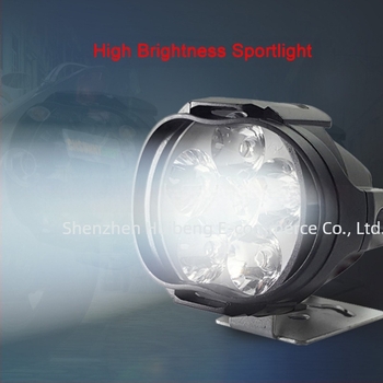 Motorkerékpár LED ködlámpa 6LED, 18W, 12-80V, alumínium