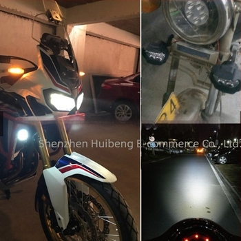 Motorkerékpár LED ködlámpa 6LED, 18W, 12-80V, alumínium