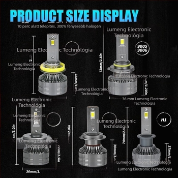 Autó LED fényszóró alumínium házban H4/H7/H11/9005/9006 – 160W, 10-30V, 40000 lm, IP68