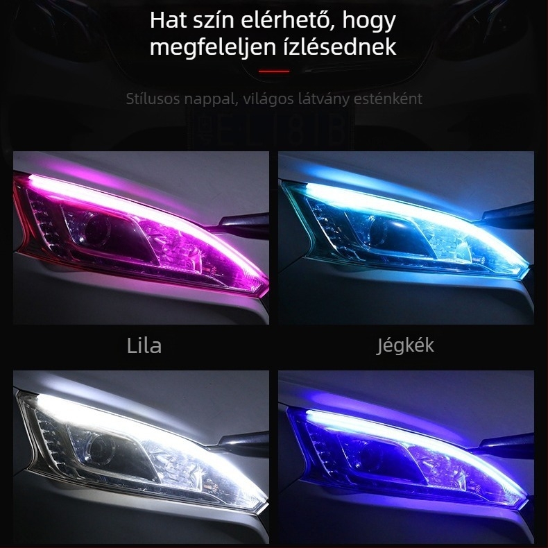 Chengna Optoelectronics Autó LED fényvezető szalag – ultranagyon vékony, 12V, dinamikus fényfolyam a kanyarjelzéshez és a nappali fényhez, univerzális illeszkedés
