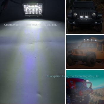 Autó LED munkalámpa - háromlencsés, 60W, 3600lm, 9-36V, alumínium
