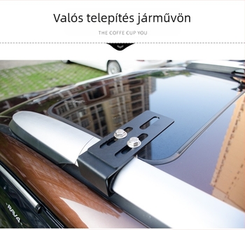 Autó tetőkereszttartó spotlámpa csipesz, LX-XL modell, ötvözött acél, IP68, 12V, 90W