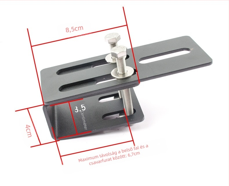 Autó tetőkereszttartó spotlámpa csipesz, LX-XL modell, ötvözött acél, IP68, 12V, 90W