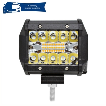 Autó- és motorkerékpár munkalámpa terepen - 60W, 12-24V, 6000LM, 6500K, LED 3030