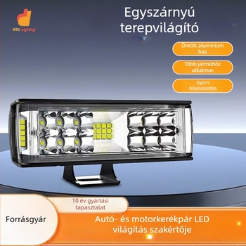 Autó LED munkalámpa, 120W, 12-24V, 6000LM, 6500K, alumínium ház