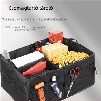 Autó csomagtartó tároló doboz - Oxford anyagból készült tároló táska, testreszabható, logónyomtatás elérhető, ülés típusú használatra