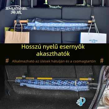 Autóhorog esernyő-, csomagtartó- és horgászbot-tartó – ABS – Modell SD-2513