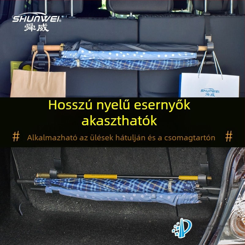 Autóhorog esernyő-, csomagtartó- és horgászbot-tartó – ABS – Modell SD-2513