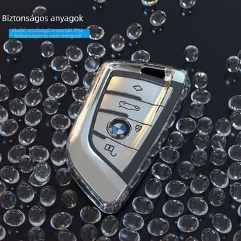 BMW kulcsfedél X3 X1 X5 X6 és 5-ös sorozathoz – Átlátszó Blade-001, ultra vékony TPU, egyszerű stílus