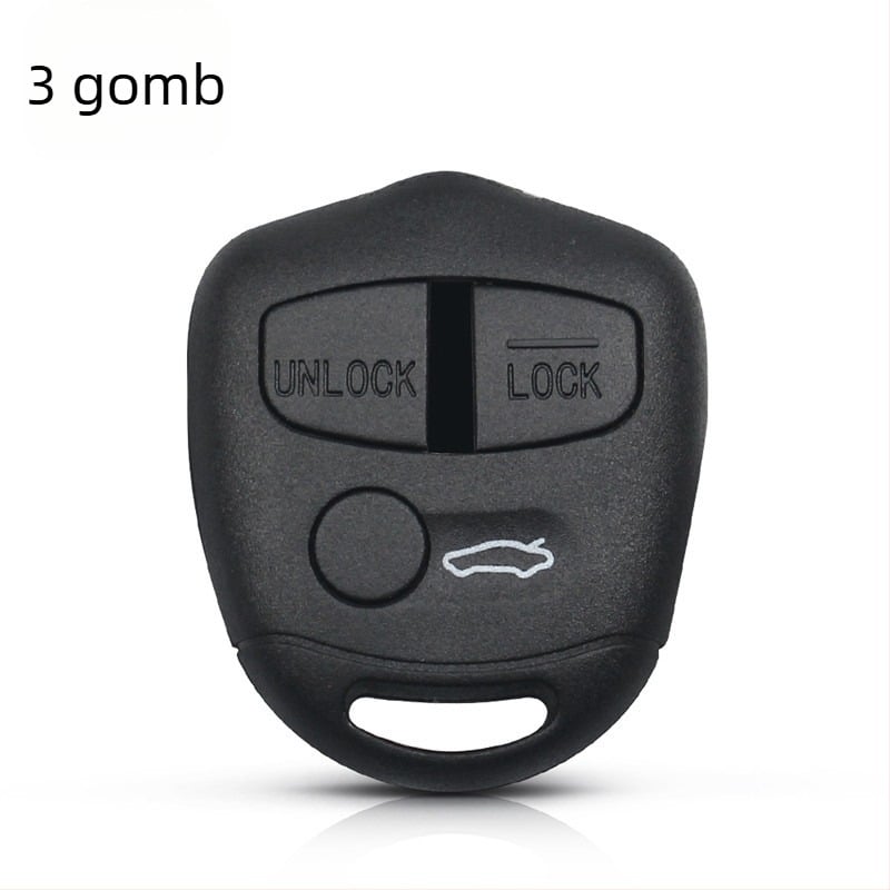 Mitsubishi Outlander 3-gombos kulcsház, modell M-355, fém kulcsnyél, műanyag burkolat