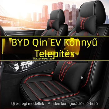 Universális négyévszakos autóülésvédő készlet mikroszálas bőrből, sportos varrással, nyomtatott logóval