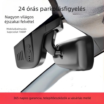 Univerzális U-formájú autós dash cam WiFi-vel és csatlakozással az alkalmazáson keresztül, 2160P, 170° látószög, ciklikus felvétel, parkolás megfigyelés