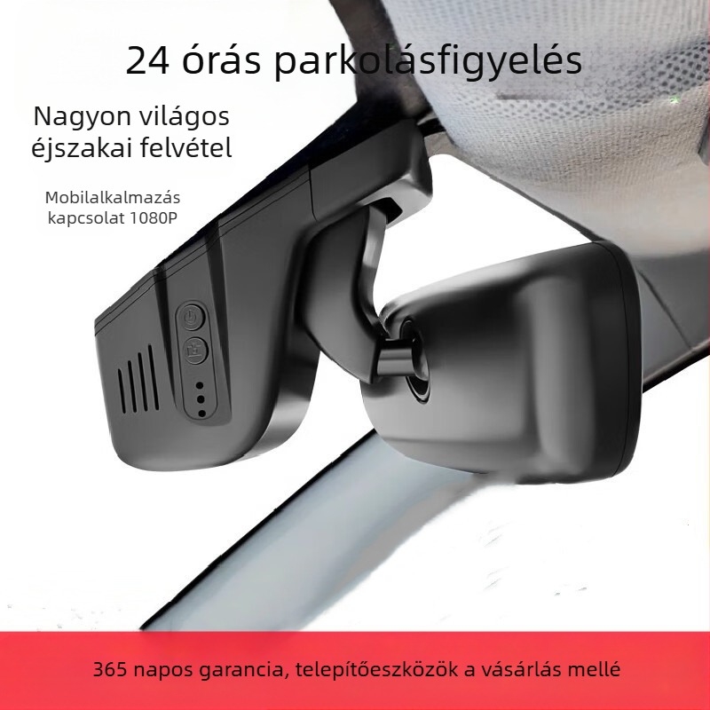Univerzális U-formájú autós dash cam WiFi-vel és csatlakozással az alkalmazáson keresztül, 2160P, 170° látószög, ciklikus felvétel, parkolás megfigyelés