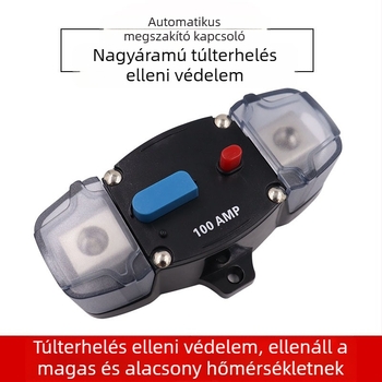 Autó- és hajózási audió rendszer automatikus áramkör-biztosítékkal, energia-visszanyeréssel és áramkör-védelemmel