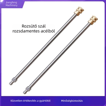 Rozsdamentes acél hosszabbító rúd nagy nyomású vízpisztolyhoz, 1/4 gyorscsatlakozás, 5000 psi (Márka: Jiangfeng; Anyag: rozsdamentes acél; Csatlakozás: 1/4 gyorscsatlakozás; Eredet: Zhejiang; Tömeg: 0.2)
